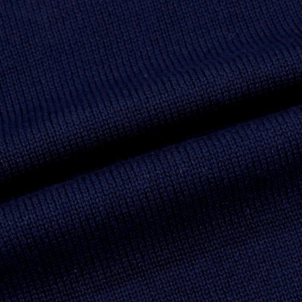 【中古】アレッサンドロルッピ Alessandro Luppi コットン 半袖クルーネックニット ネイビー【 46 】【 状態ランクA 】【 メンズ 】