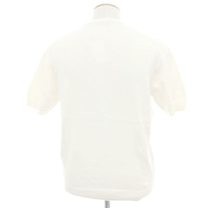 【中古】アレッサンドロルッピ Alessandro Luppi コットン 半袖クルーネックニット アイボリー【 46 】【 状態ランクA 】【 メンズ 】