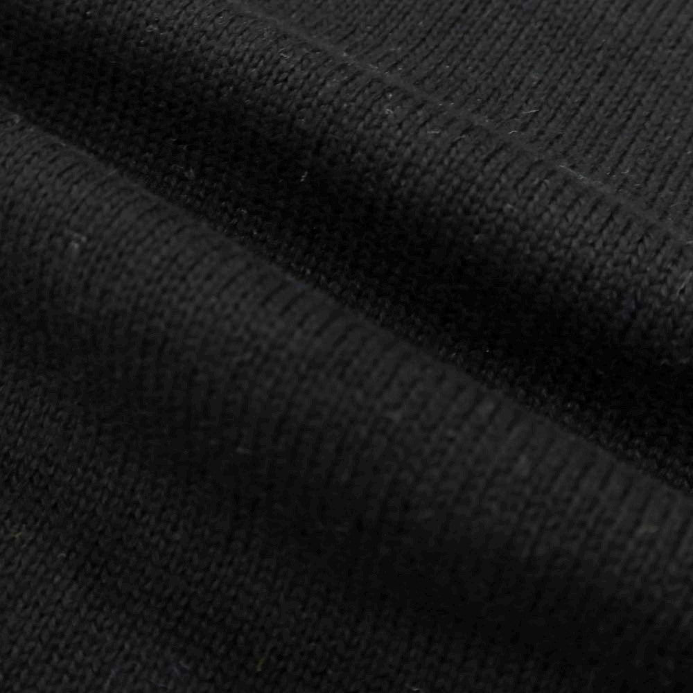 【中古】アレッサンドロルッピ Alessandro Luppi コットン クルーネック 半袖 プルオーバーニット ブラック【 46 】【 状態ランクB 】【 メンズ 】