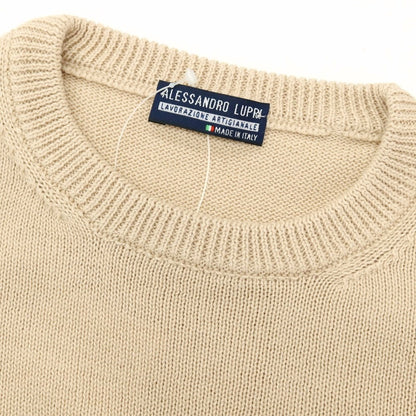 【中古】アレッサンドロルッピ Alessandro Luppi コットン クルーネック プルオーバーニット ベージュ【 46 】【 状態ランクA 】【 メンズ 】