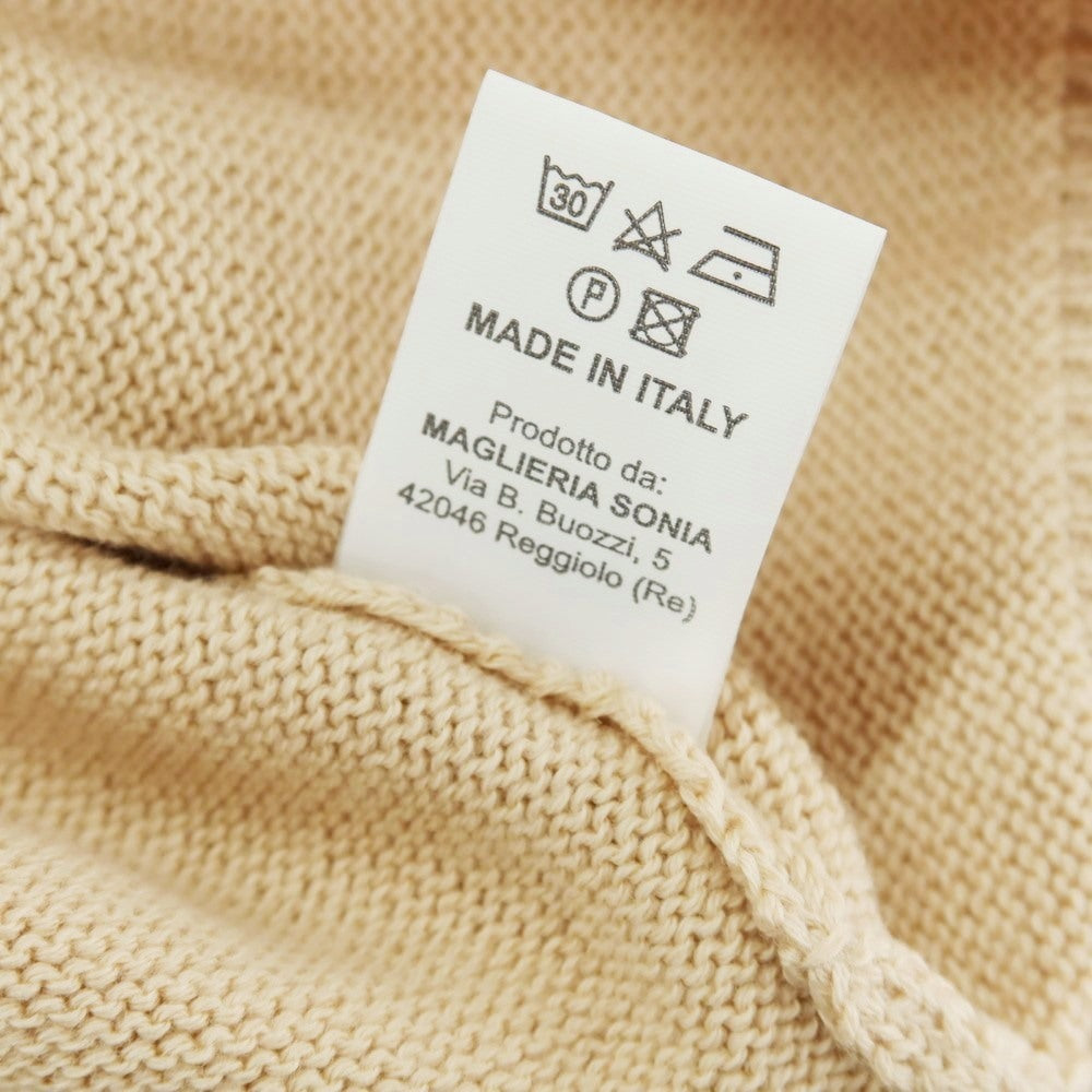 【中古】アレッサンドロルッピ Alessandro Luppi コットン クルーネック プルオーバーニット ベージュ【 46 】【 状態ランクA 】【 メンズ 】