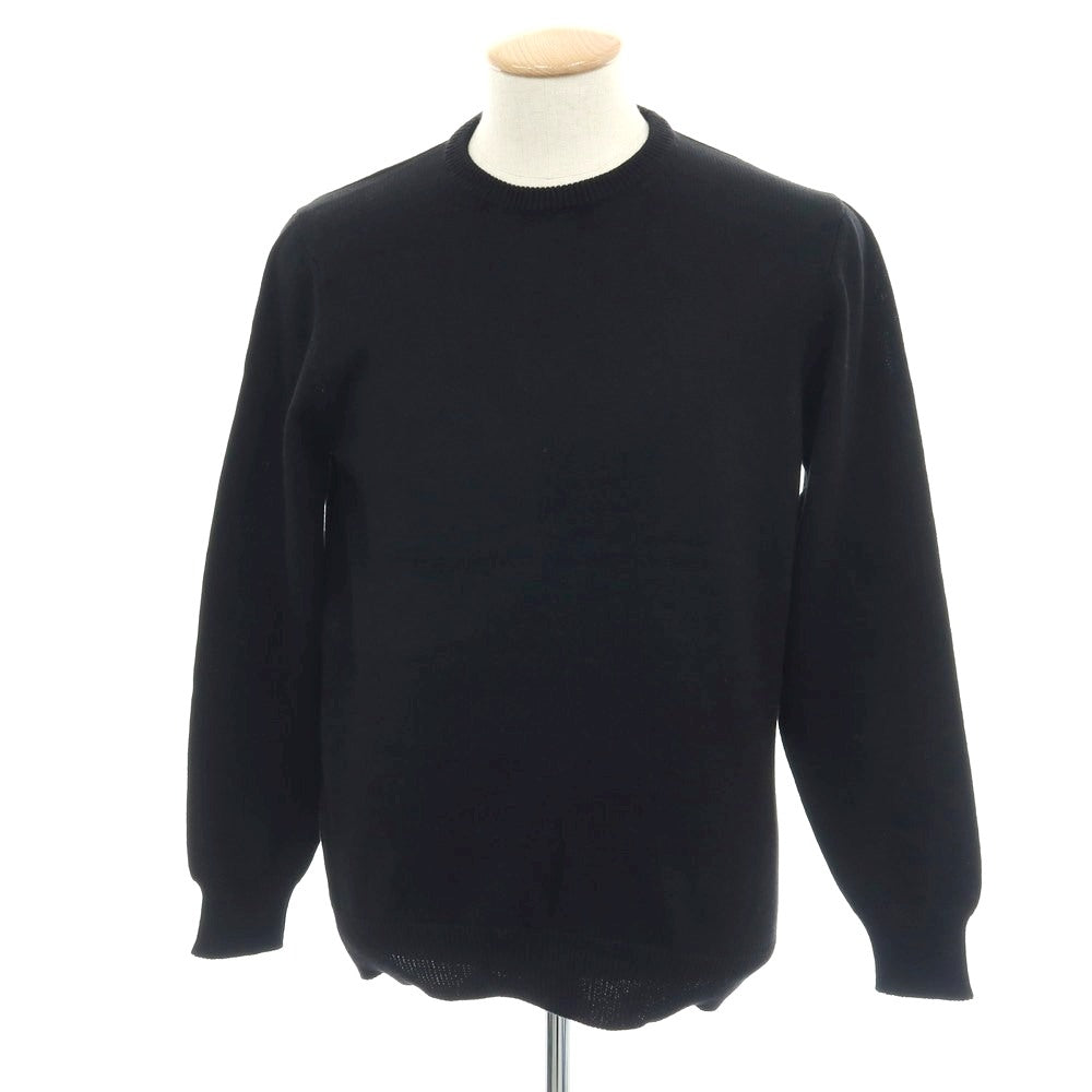 【中古】アレッサンドロルッピ Alessandro Luppi コットン クルーネック プルオーバーニット ブラック【 46 】【 状態ランクA 】【 メンズ 】