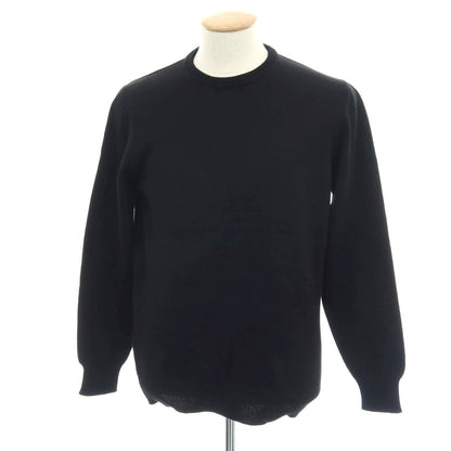 【中古】アレッサンドロルッピ Alessandro Luppi コットン クルーネック プルオーバーニット ブラック【 46 】【 状態ランクA 】【 メンズ 】