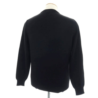 【中古】アレッサンドロルッピ Alessandro Luppi コットン クルーネック プルオーバーニット ブラック【 46 】【 状態ランクA 】【 メンズ 】