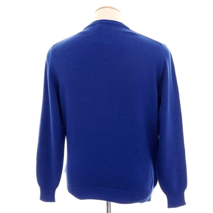 【中古】アレッサンドロルッピ Alessandro Luppi コットン クルーネック プルオーバーニット ロイヤルブルー【 46 】【 状態ランクA 】【 メンズ 】