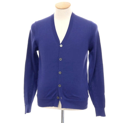 【中古】ドルモア DRUMOHR ハイゲージ コットン カーディガン スマルトブルー【 44 】【 状態ランクC 】【 メンズ 】