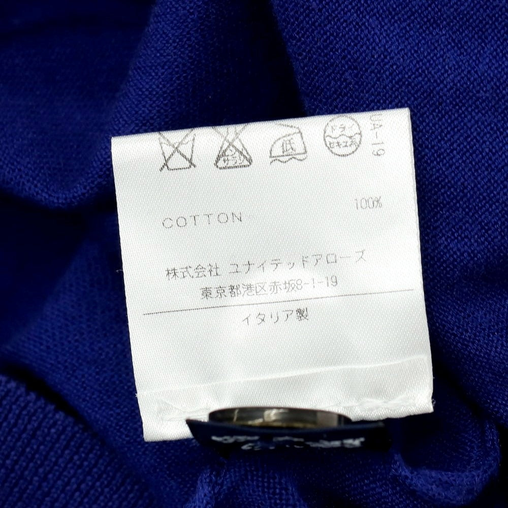 【中古】ドルモア DRUMOHR ハイゲージ コットン カーディガン スマルトブルー【 44 】【 状態ランクC 】【 メンズ 】