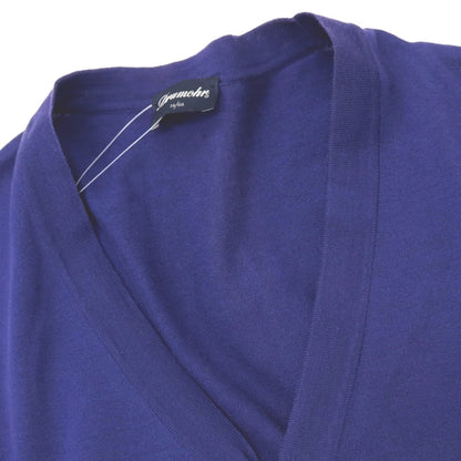 【中古】ドルモア DRUMOHR ハイゲージ コットン カーディガン スマルトブルー【 44 】【 状態ランクC 】【 メンズ 】