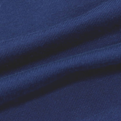 【中古】ドルモア DRUMOHR コットン クルーネック 半袖 プルオーバーニット ライトネイビー【 46 】【 状態ランクB 】【 メンズ 】