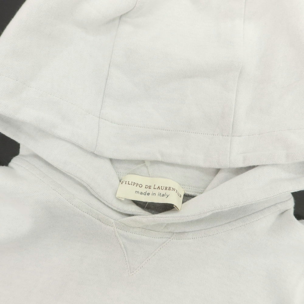 【中古】フィリッポ デ ローレンティス FILIPPO DE LAURENTIIS  コットン系 プルオーバー パーカー ホワイト【 サイズ44 】【 状態ランクC 】【 メンズ 】 [BPD]