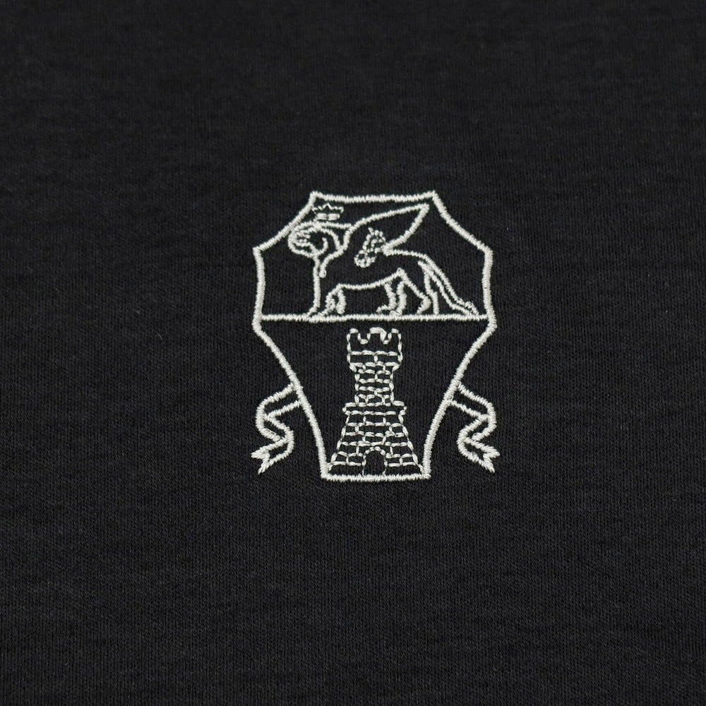 【中古】ブルネロクチネリ Brunello Cucinelli コットン クルーネック フェイクレイヤード 半袖Ｔシャツ ブラックxライトグレー【 M 】【 状態ランクA 】【 メンズ 】