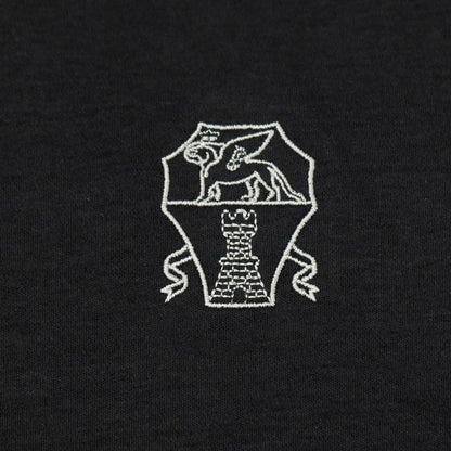 【中古】ブルネロクチネリ Brunello Cucinelli コットン クルーネック フェイクレイヤード 半袖Ｔシャツ ブラックxライトグレー【 M 】【 状態ランクA 】【 メンズ 】