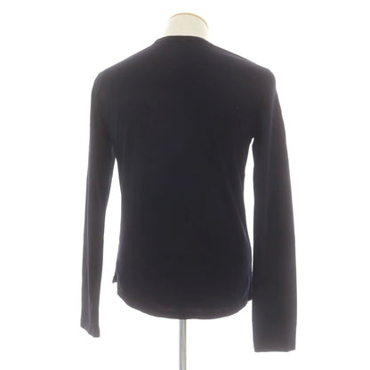 【中古】ジレリブルーニ Girelli Bruni コットン ヘンリーネック 長袖Ｔシャツ ダークネイビー【 44 】【 状態ランクB 】【 メンズ 】
