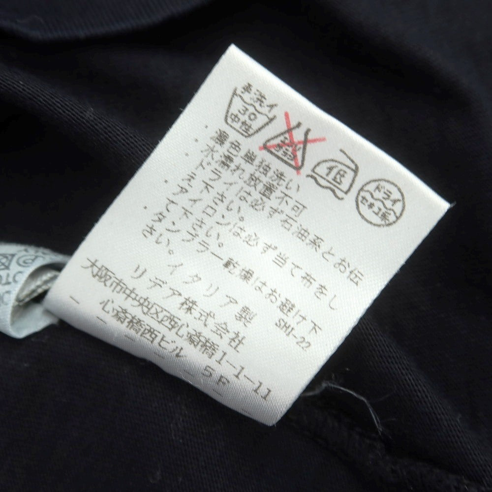 【中古】ジレリブルーニ Girelli Bruni コットン ヘンリーネック 長袖Ｔシャツ ダークネイビー【サイズ44】【 状態ランクB 】【 メンズ 】 [CPD]