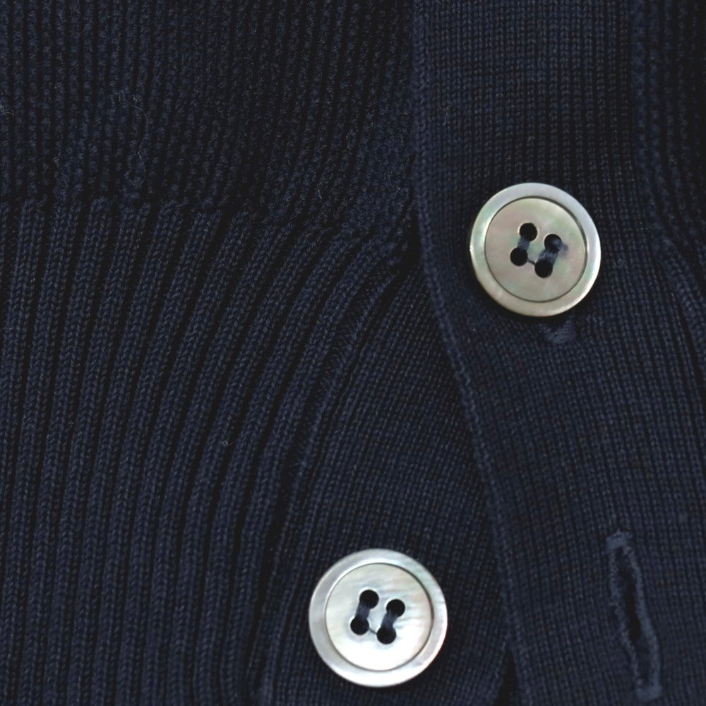 【中古】サンモリッツ S.MORITZ コットン スタンドカラー カーディガン ネイビー【 44 】【 状態ランクB 】【 メンズ 】