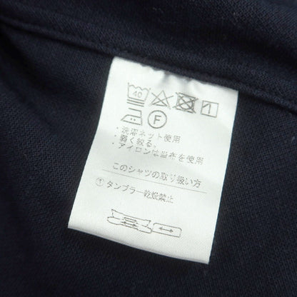 【中古】チェント ペル チェント Cento Per Cento コットンポリエステル 鹿の子 スキッパー 長袖ポロシャツ ネイビー【 S 】【 状態ランクB 】【 メンズ 】