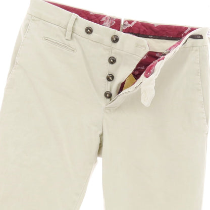 【中古】ピーティーゼロウーノ PT01 Megeve ストレッチ コットン カジュアルスラックスパンツ ライトベージュ【 44 】【 状態ランクC 】【 メンズ 】