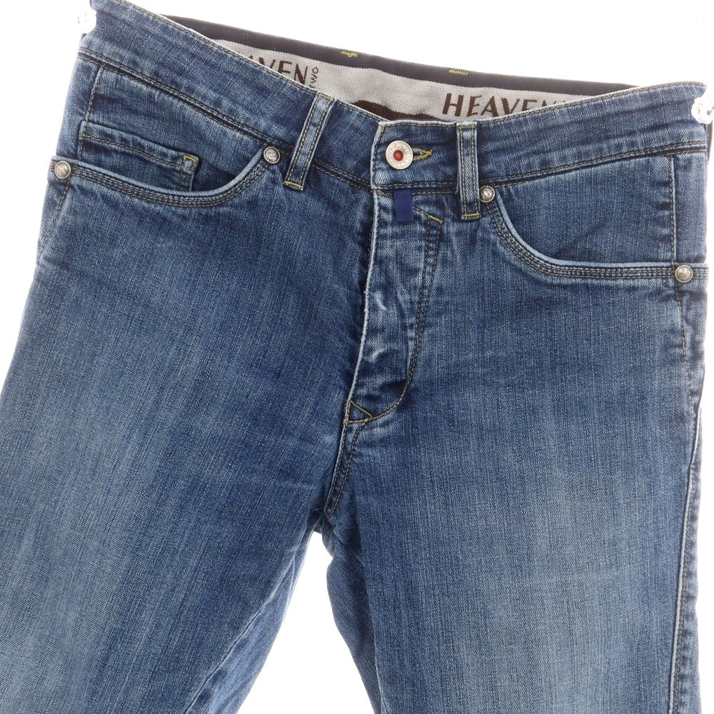 【中古】ヘブントゥ HEAVEN TWO ストレッチ コットン ジーンズ デニムパンツ ブルー【 30 】【 状態ランクC 】【 メンズ 】