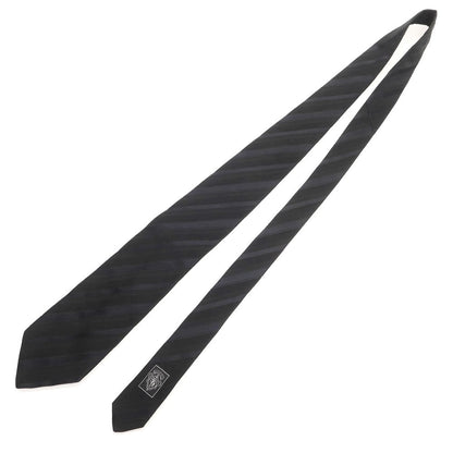 【中古】グッチ GUCCI シルク ストライプ柄ネクタイ ブラック【 状態ランクB 】【 メンズ 】