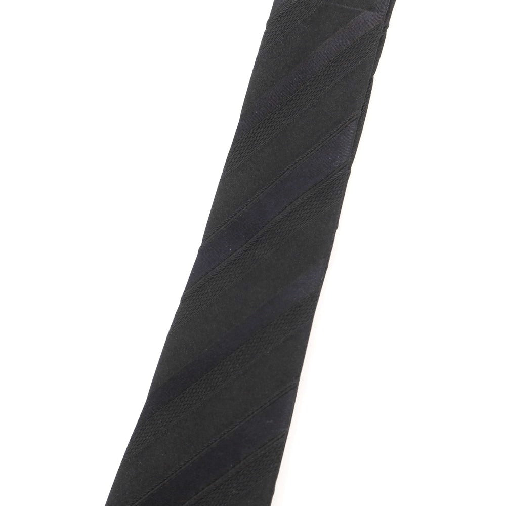 【中古】グッチ GUCCI シルク ストライプ柄ネクタイ ブラック【 状態ランクB 】【 メンズ 】