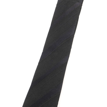 【中古】グッチ GUCCI シルク ストライプ柄ネクタイ ブラック【 状態ランクB 】【 メンズ 】
