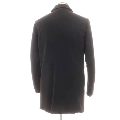 【中古】ムーレー MOORER ポリエステル リバーシブル 中綿ステンカラーコート ブラックxダークネイビー【 46 】【 状態ランクB 】【 メンズ 】