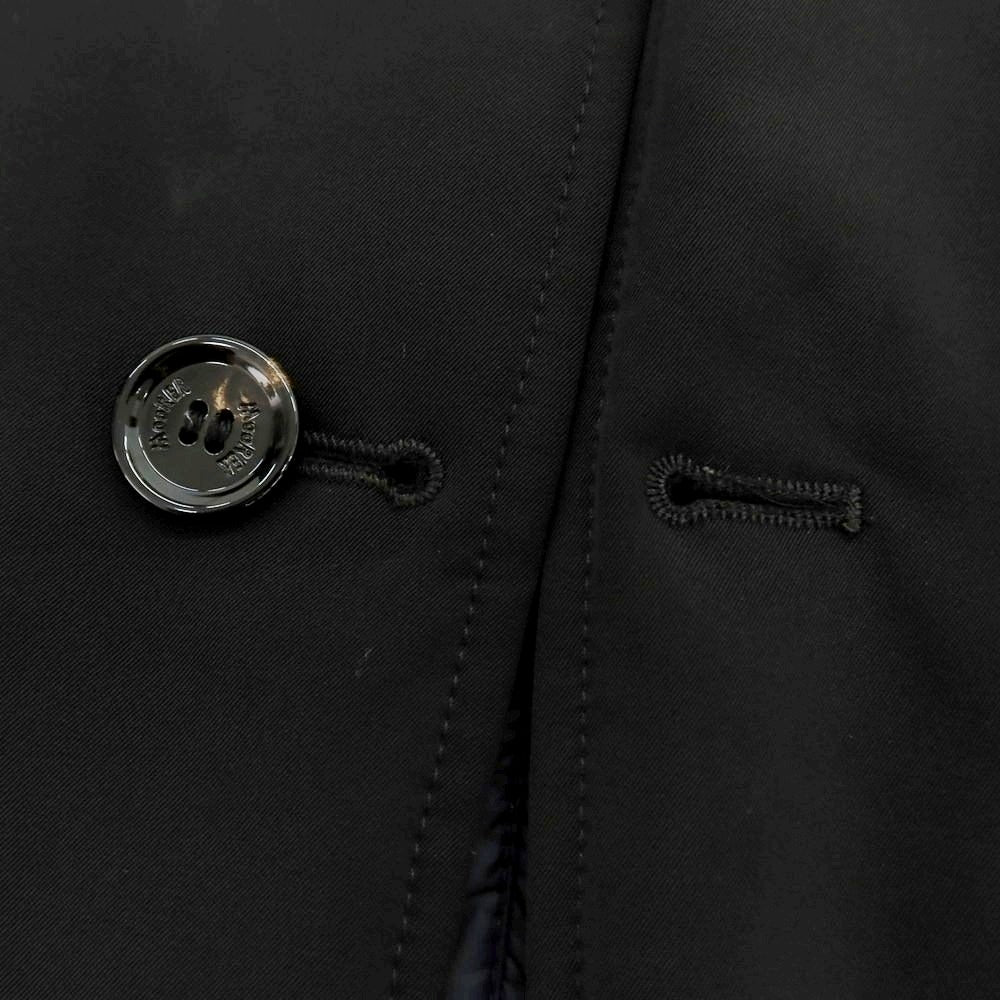 【中古】ムーレー MOORER ポリエステル リバーシブル 中綿ステンカラーコート ブラックxダークネイビー【 46 】【 状態ランクB 】【 メンズ 】