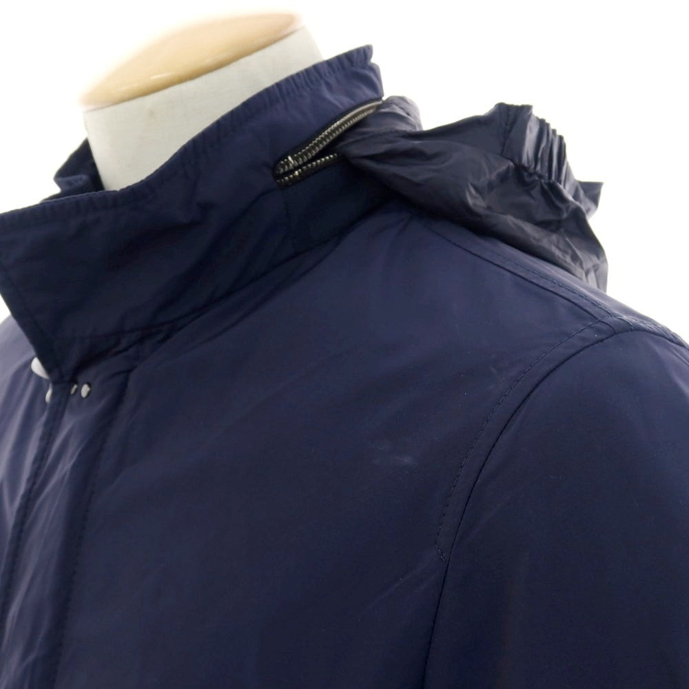 【中古】フェイ FAY ナイロン スタンドカラー シェルジャケット ライトネイビー【 XS 】【 状態ランクC 】【 メンズ 】