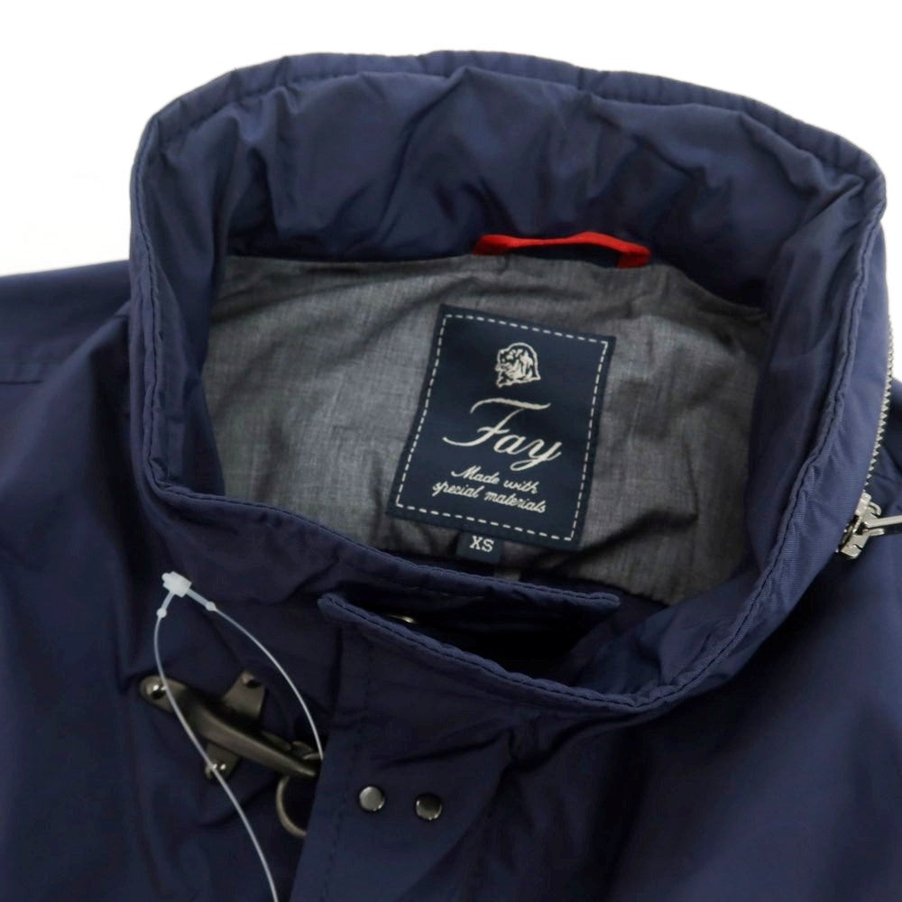【中古】フェイ FAY ナイロン スタンドカラー シェルジャケット ライトネイビー【 XS 】【 状態ランクC 】【 メンズ 】