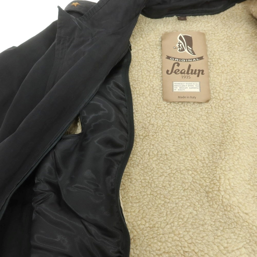 【中古】シーラップ Sealup コットンポリエステル 内ボア ミリタリージャケット ブラック【 44 】【 状態ランクB 】【 メンズ 】