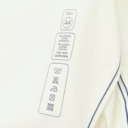 【中古】チルコロ1901 CIRCOLO 1901 コットンジャージー カジュアルジャケット ホワイト【 44 】【 状態ランクC 】【 メンズ 】