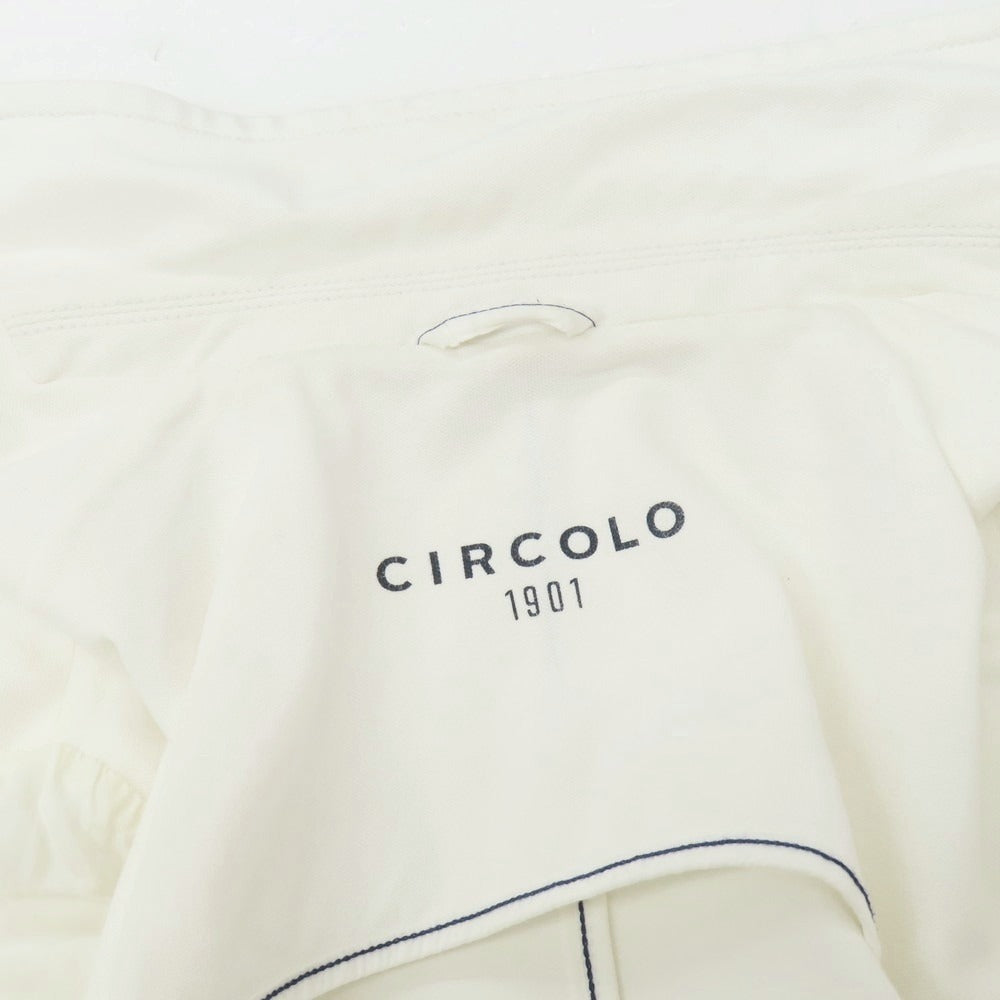 【中古】チルコロ1901 CIRCOLO 1901 コットンジャージー カジュアルジャケット ホワイト【 44 】【 状態ランクC 】【 メンズ 】