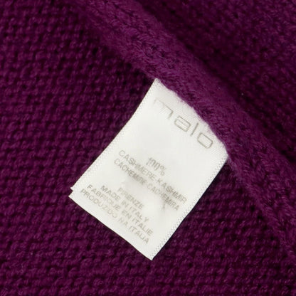 【中古】マーロ Malo カシミヤ マフラー パープル【 状態ランクB 】【 メンズ 】
