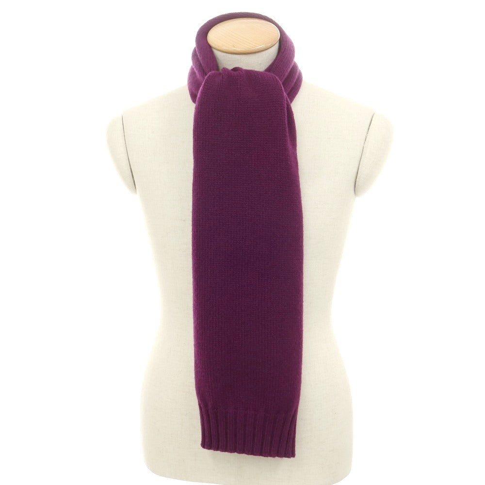 【中古】マーロ Malo カシミヤ マフラー パープル【 状態ランクB 】【 メンズ 】