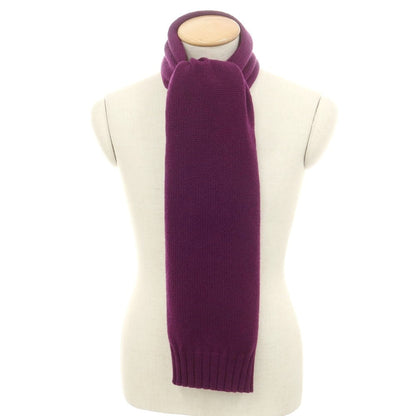 【中古】マーロ Malo カシミヤ マフラー パープル【 状態ランクB 】【 メンズ 】