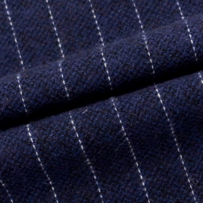 【中古】チェーザレ ガッティ Cesare Gatti カシミヤ ピンストライプ マフラー ネイビーxホワイト【 状態ランクA 】【 メンズ 】