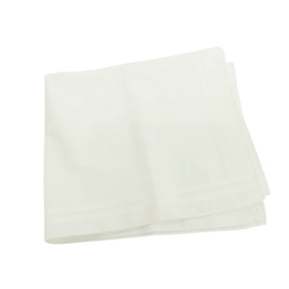 【中古】エルメス HERMES コットン ポケットチーフ アイボリー【 状態ランクC 】【 メンズ 】