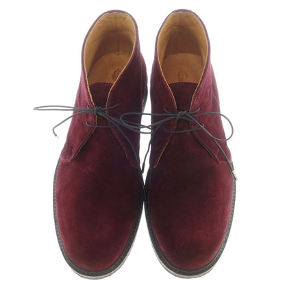 【中古】イルカンパゴ IL CAMPAGO スエード チャッカブーツ ワイン【 41 】【 状態ランクA 】【 メンズ 】