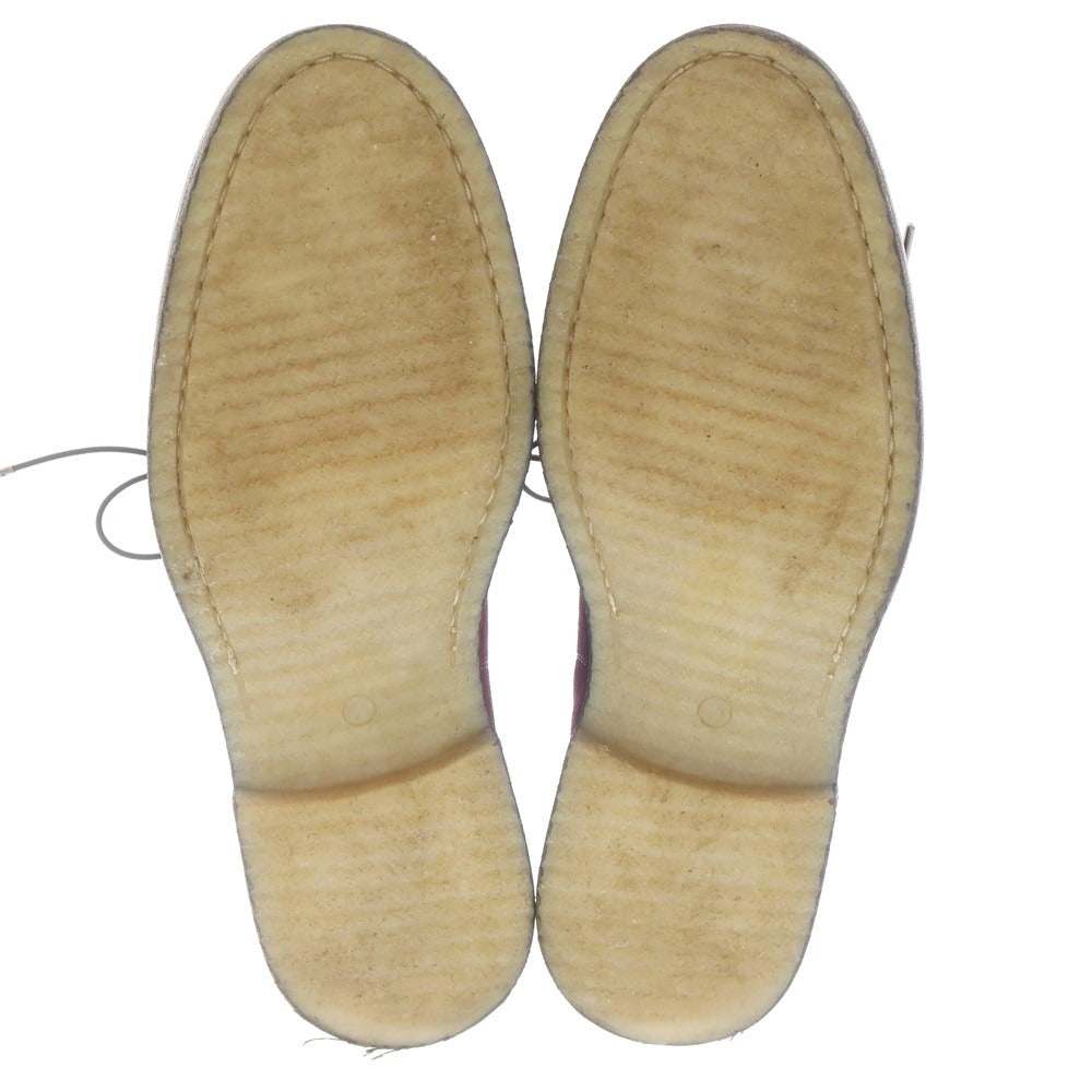 【中古】イルカンパゴ IL CAMPAGO スエード チャッカブーツ ワイン【 41 】【 状態ランクA 】【 メンズ 】