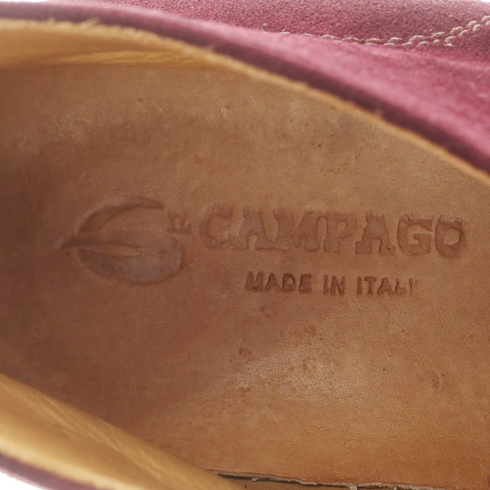【中古】イルカンパゴ IL CAMPAGO スエード チャッカブーツ ワイン【 41 】【 状態ランクA 】【 メンズ 】