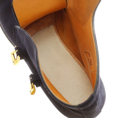 【中古】フラテッリジャコメッティ F.LLI Giacometti スエード ダブルモンク ブーツ ネイビー【 401/2 】【 状態ランクB 】【 メンズ 】