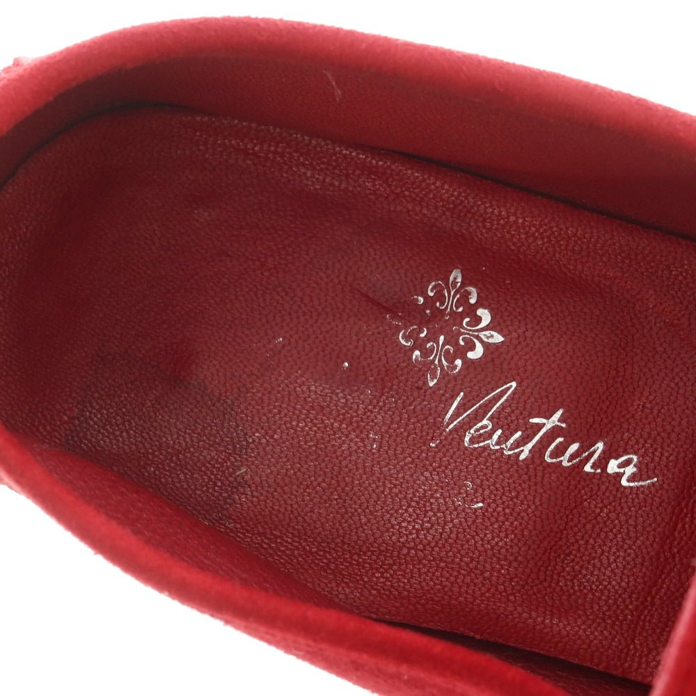 【中古】アンドレアヴェンチューラ ANDREA VENTURA スエード コインローファー レッド【 40 】【 状態ランクB 】【 メンズ 】