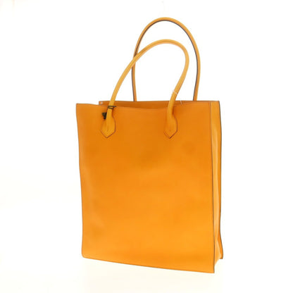 【中古】【未使用】シセイ Cisei 1212 LD TOTE シュリンクレザー トートバッグ オレンジ【 状態ランクS 】【 メンズ 】