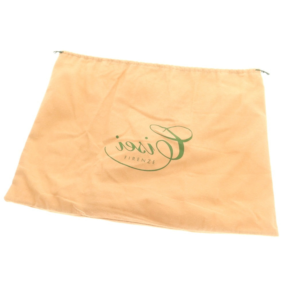 【中古】【未使用】シセイ Cisei 1212 LD TOTE シュリンクレザー トートバッグ オレンジ【 状態ランクS 】【 メンズ 】