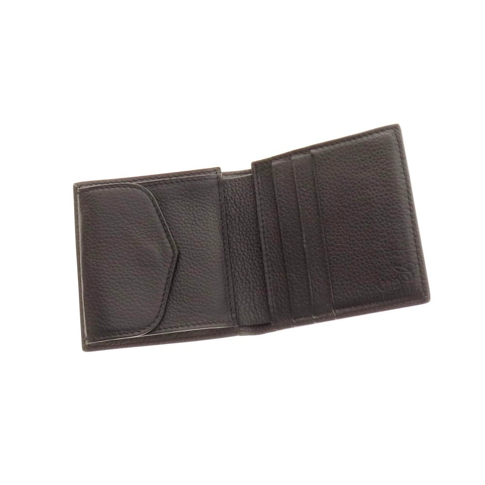 【中古】シセイ Cisei P1023 LD FOLDING WALLET 二つ折り財布 コンパクトウォレット ブラック【 状態ランクB 】【 メンズ 】