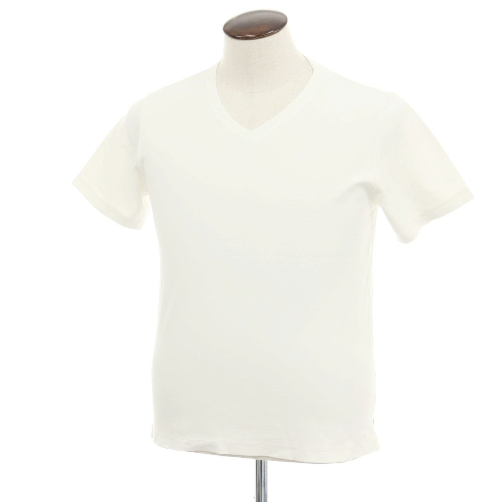 【中古】ザ ミー THE ME ストレッチ レーヨンナイロン Vネック 半袖Ｔシャツ ホワイト【 6 】【 状態ランクB 】【 メンズ 】