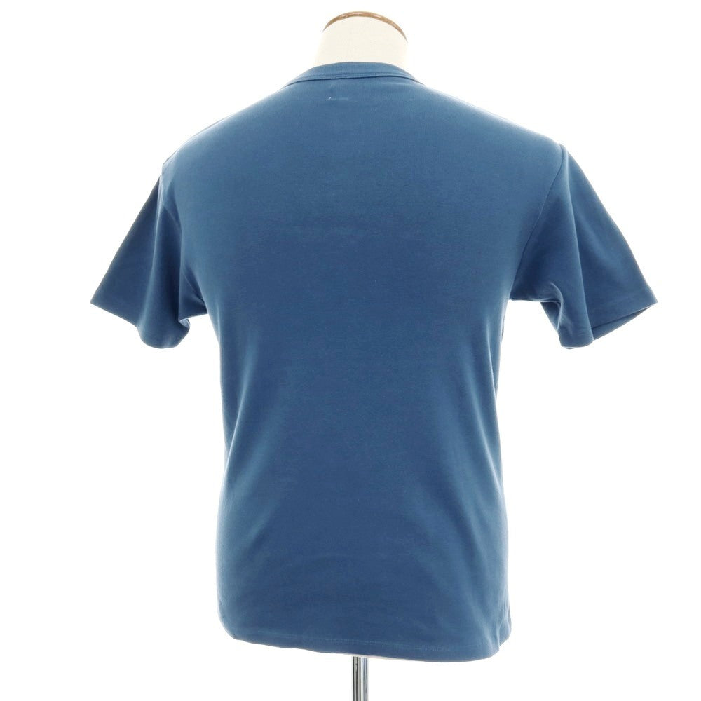 【中古】エルイー LE コットン クルーネック 半袖Ｔシャツ ダスティブルー【サイズF】【 状態ランクB 】【 メンズ 】 [EPD]