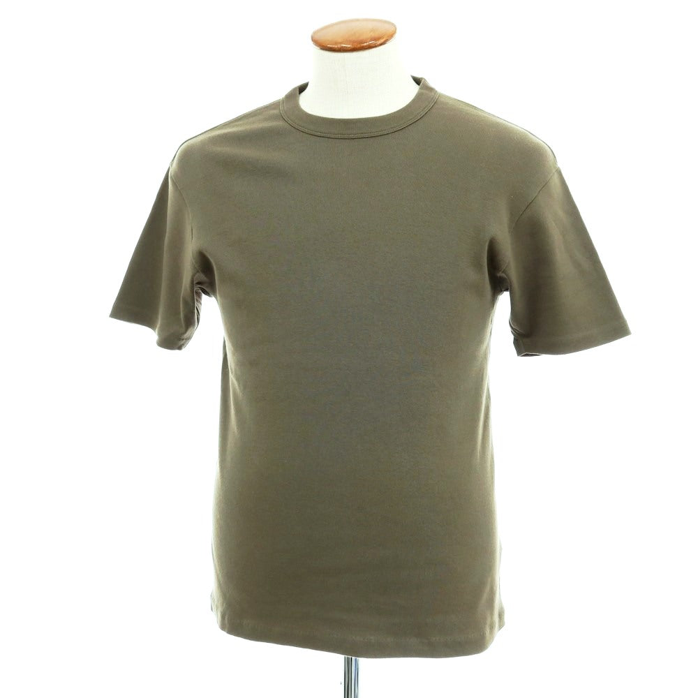【中古】エルイー LE コットン クルーネック 半袖Ｔシャツ オリーブ【サイズF】【 状態ランクB 】【 メンズ 】 [EPD]