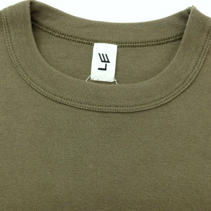 【中古】エルイー LE コットン クルーネック 半袖Ｔシャツ オリーブ【 F 】【 状態ランクB 】【 メンズ 】