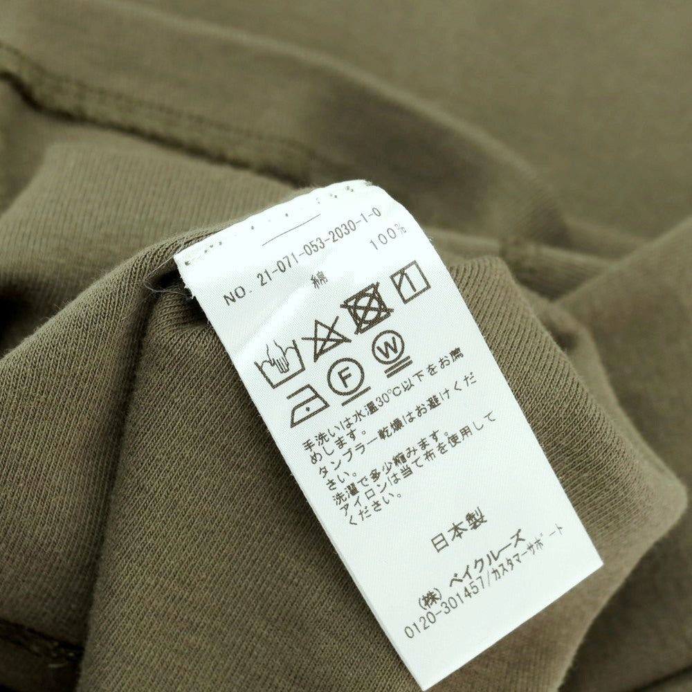 【中古】エルイー LE コットン クルーネック 半袖Ｔシャツ オリーブ【サイズF】【 状態ランクB 】【 メンズ 】 [EPD]